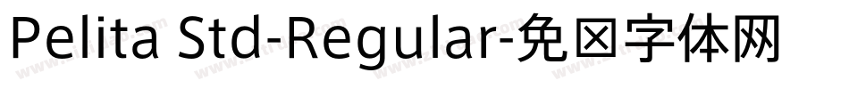 Pelita Std-Regular字体转换